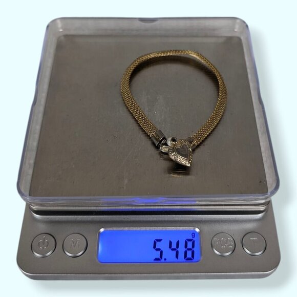 V. Sarah Cov Gold Tone Mesh Bracelet - Picture 6 of 6